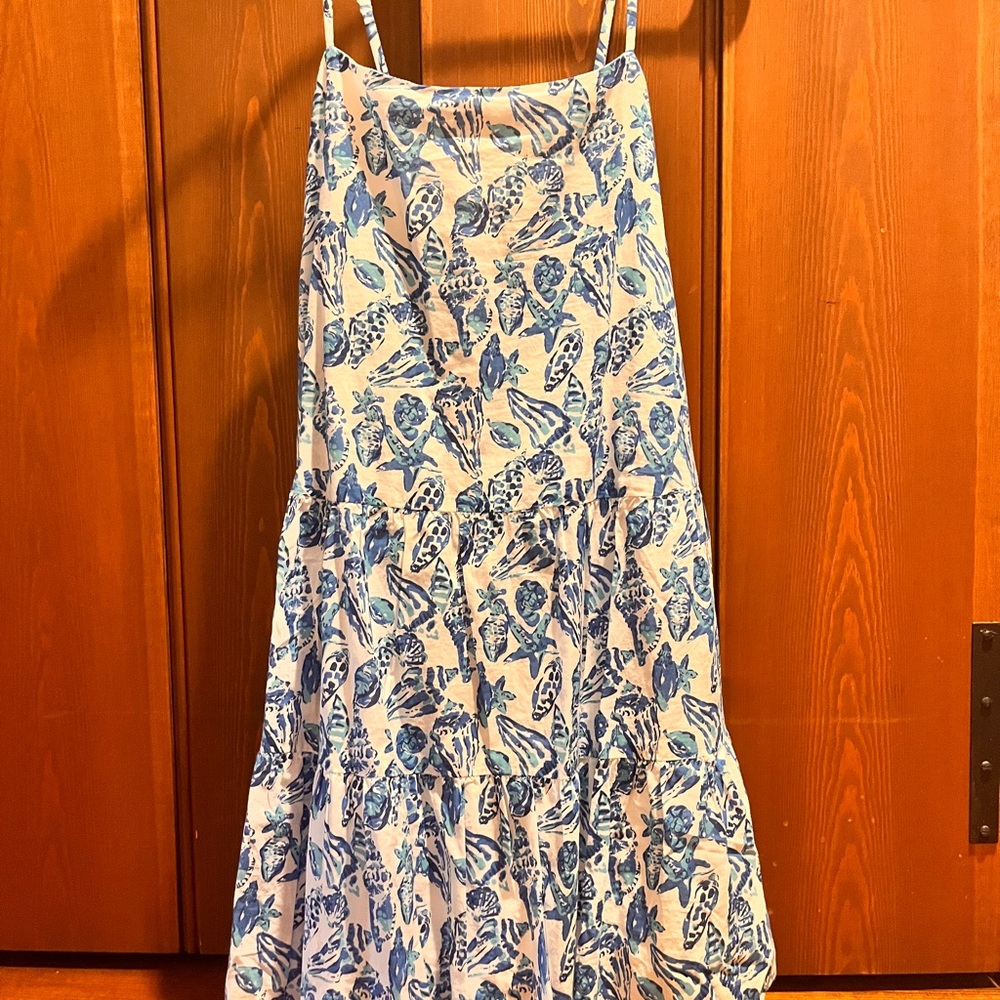 Lilly Pulitzer Blue and White Shell Dress